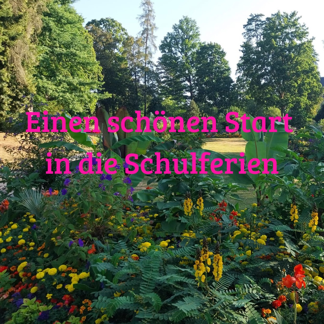 Ein wunderschöner Morgen im Stadtgarten neben ...